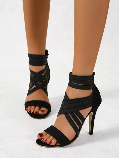 Stylish Strappy High-Heel Pumps - view 2