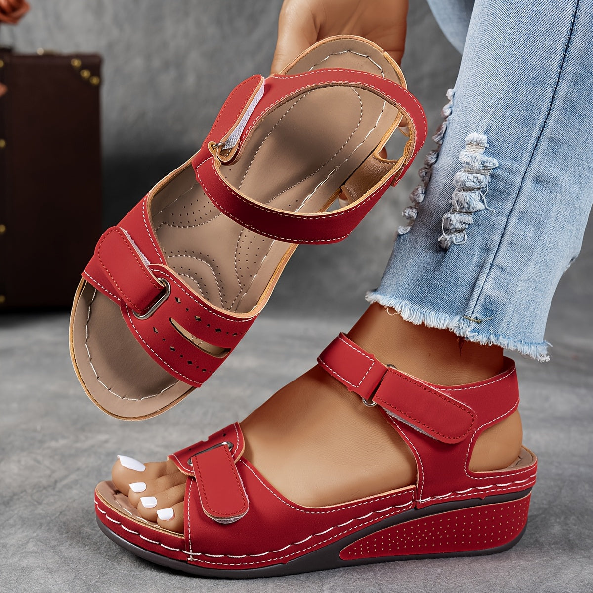 Open-Toe Orthopedic Wedge Sandals