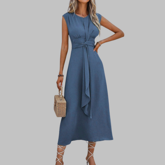 Sleeveless Round Neck Maxi Dress for Effortless Elegance