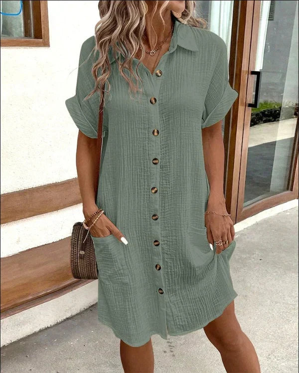 Chic and Comfortable Shirt Dress for a Fresh Spring Look - view 4