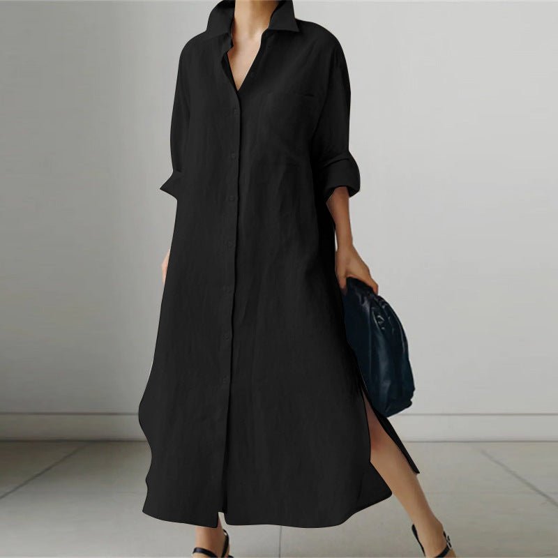Oversized Cotton Shirt Dress