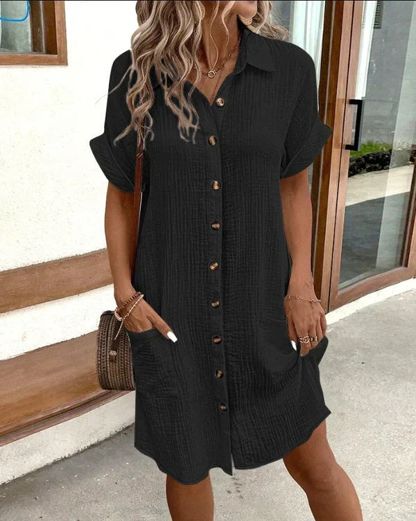 Chic and Comfortable Shirt Dress for a Fresh Spring Look - view 3