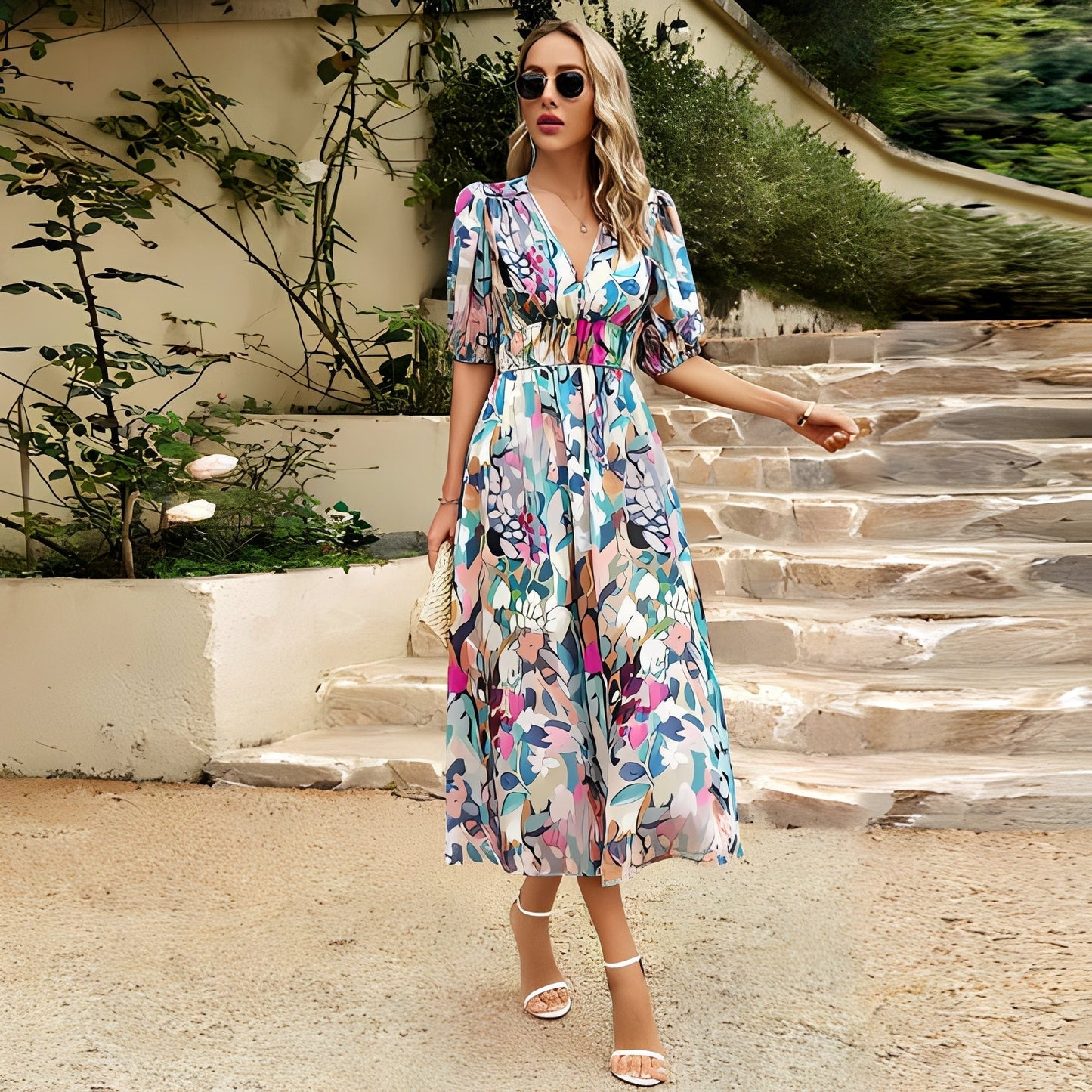 Elegant and Airy Summer Dress - view 3