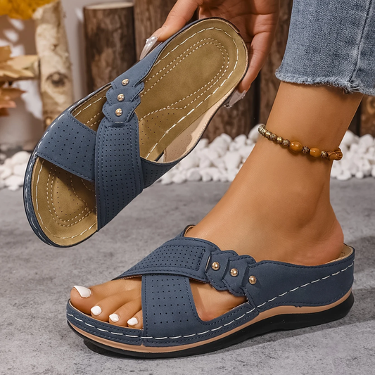 Cross-Strap Wedge Sandals for Everyday Summer Use - view 2