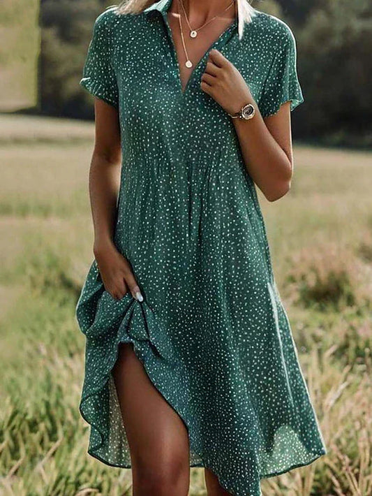 Chic Midi Shirt Dress