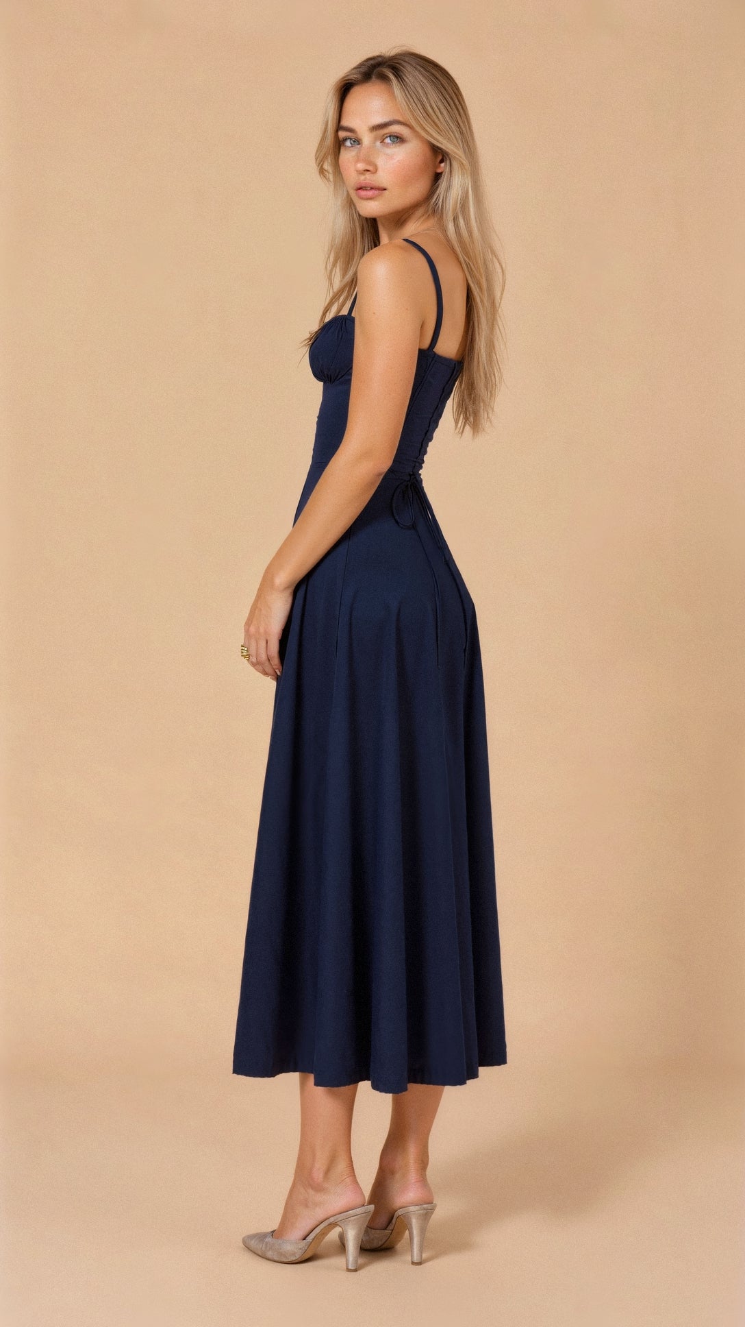 Timeless Flattering Waist Dress for Effortless Elegance - view 16
