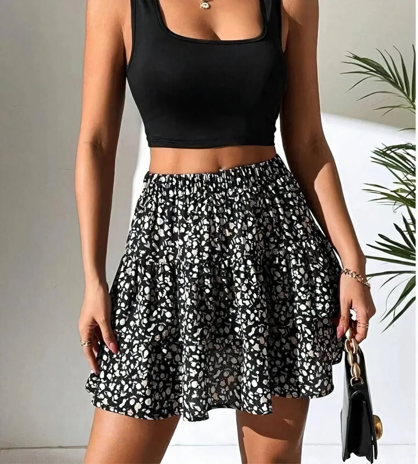 Boho Ruffle Mini Skirt - view 4